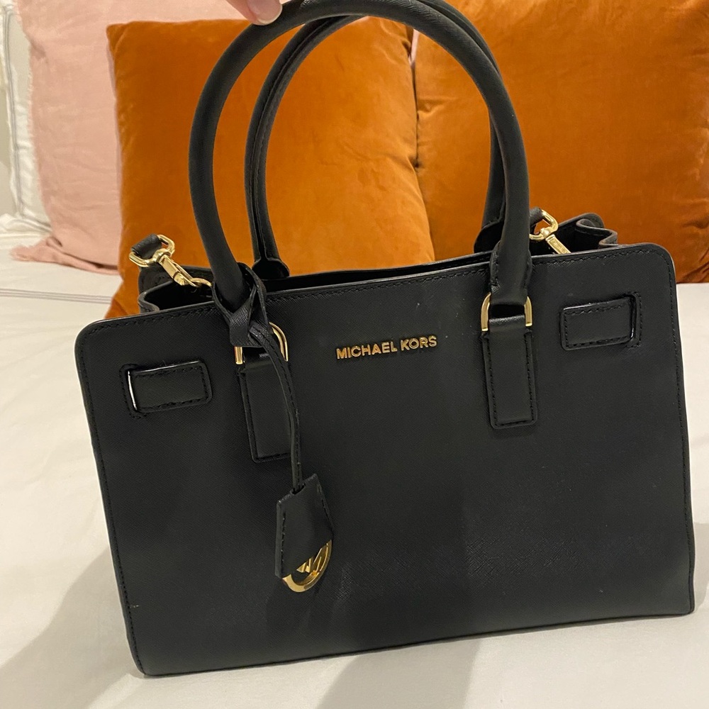Michael Kors black structured bag